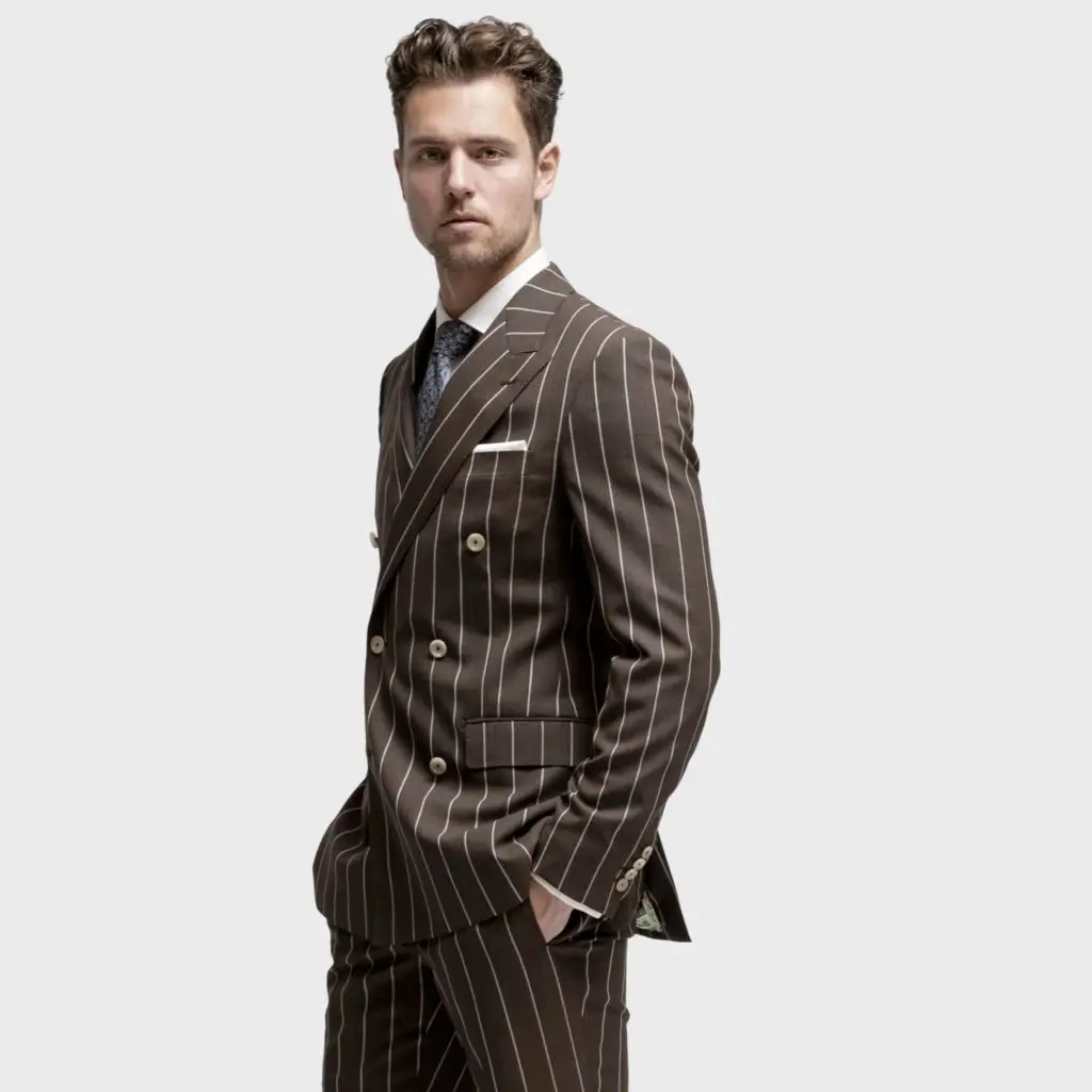 Maatpak bruin met witte streep