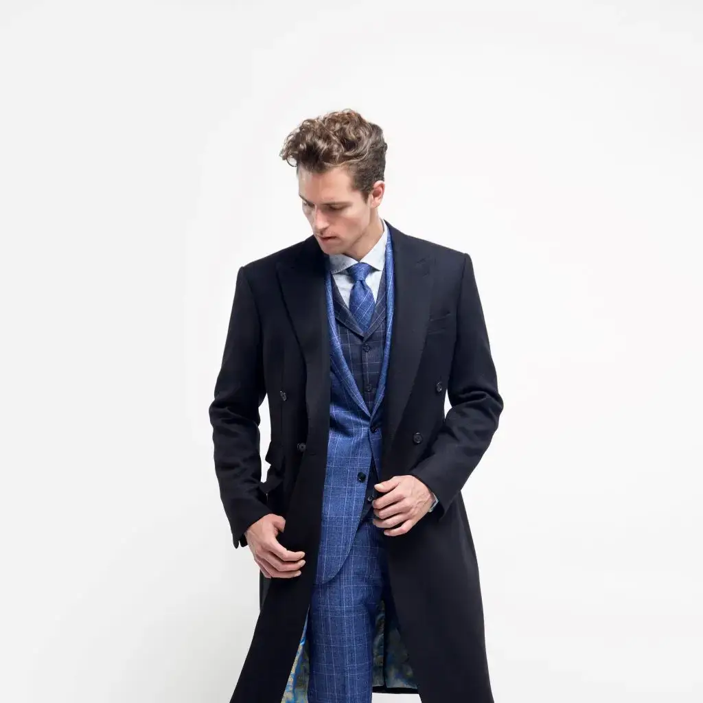 Overjas met dubbele sluiting