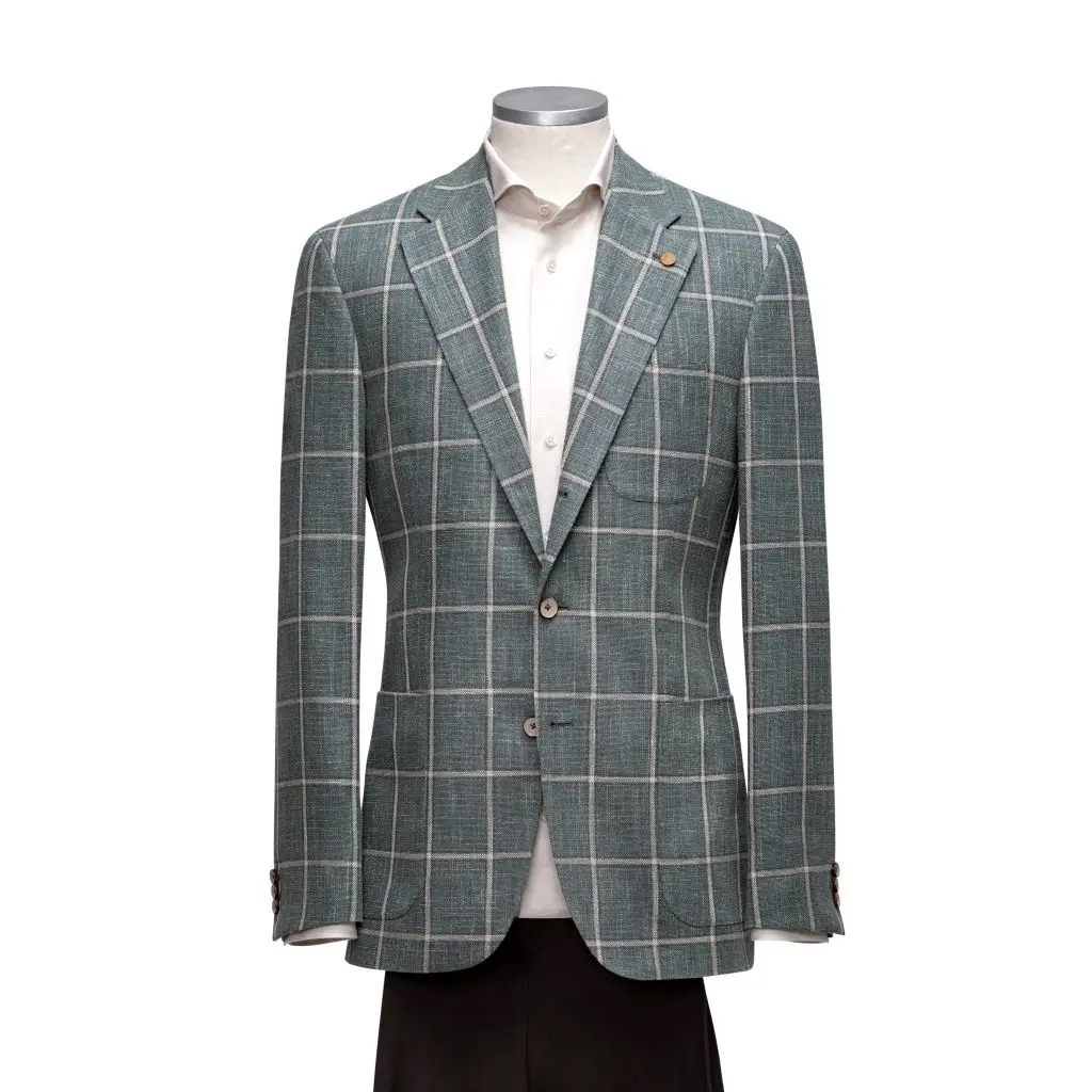 Heren colbert op maat geruit