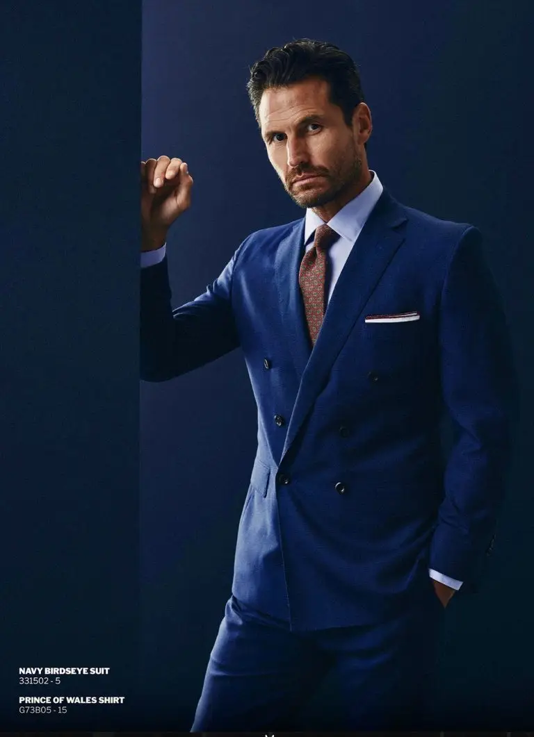 Navy blauw heren maatpak