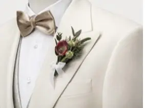 Trouwpak met corsage