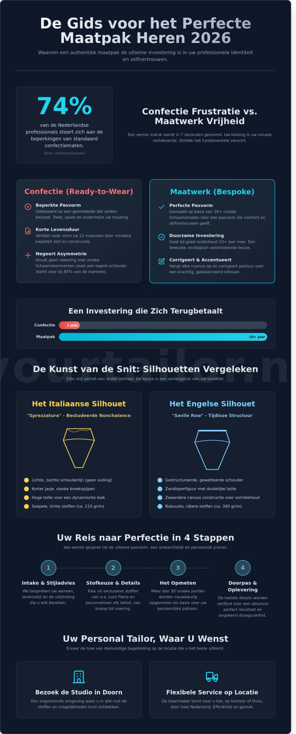 Maatpakken Heren: De Ultieme Gids voor Ambachtelijk Maatwerk in 2026 - Infographic
