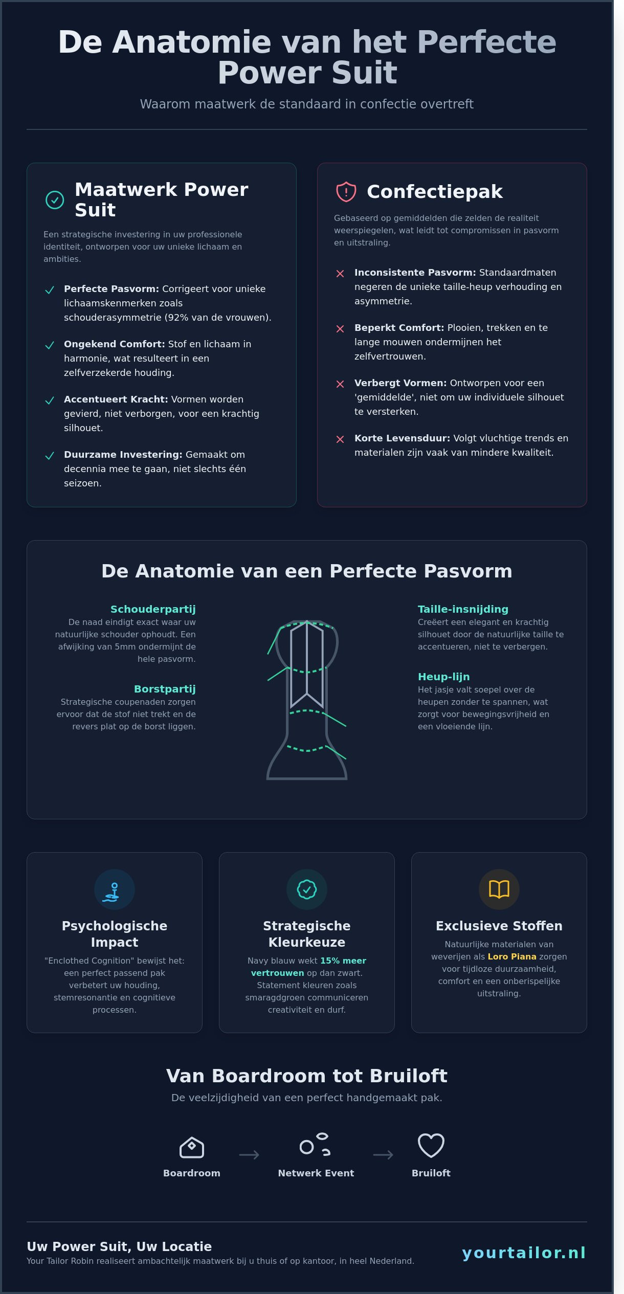 Power suit dames: De ultieme gids voor maatwerk en autoriteit in 2026 - Infographic