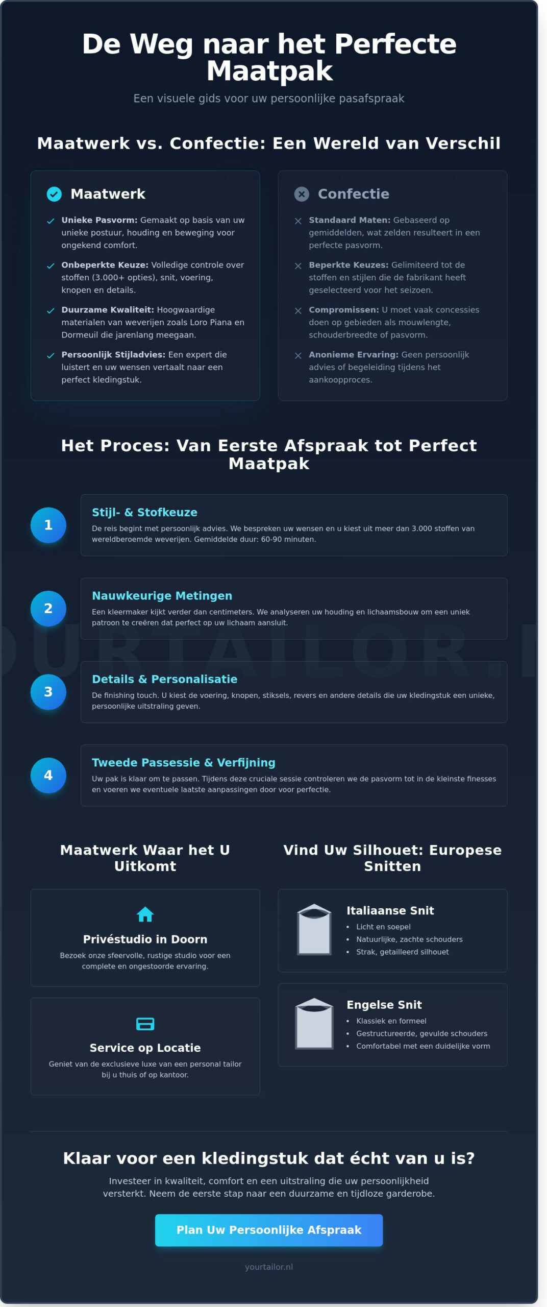 De Pasafspraak voor Uw Maatpak: Wat Kunt U Verwachten in 2026? - Infographic