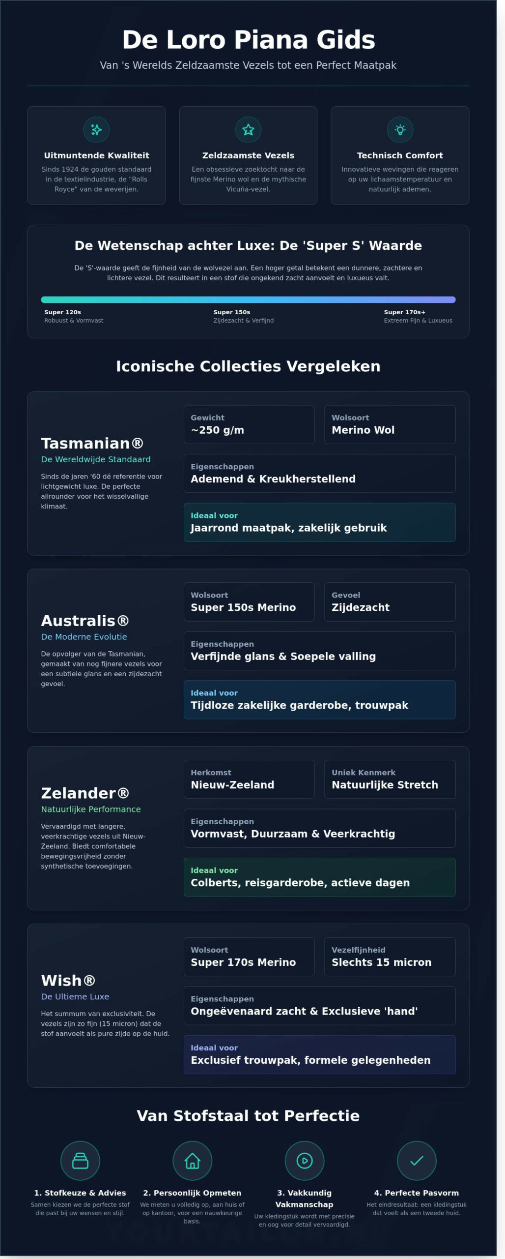 Loro Piana Stof: De Ultieme Gids voor Exclusief Maatwerk in 2026 - Infographic