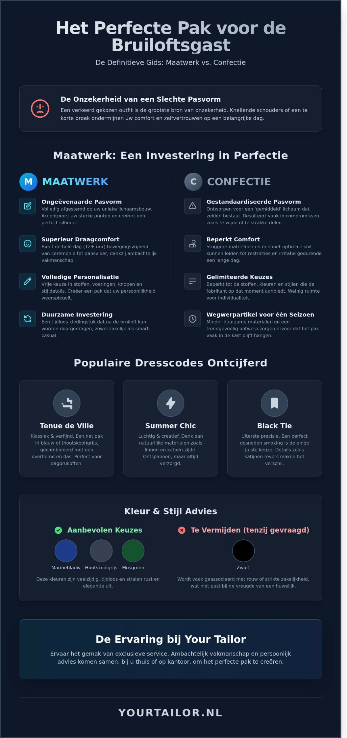 Pak voor Bruiloft Gast: De Ultieme Gids voor Maatwerk en Etiquette in 2026 - Infographic